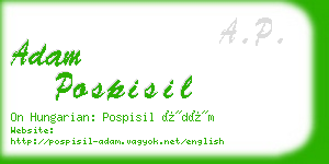 adam pospisil business card